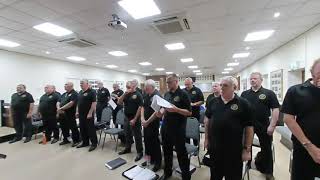 Caerphilly Male Voice Choir  In Rehearsal 1  World in Union amp California Dreamin [upl. by Llien579]