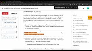 Installing Anthos Service Mesh on Google Kubernetes Engine  GSP654 [upl. by Laenaj380]