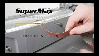 Changing Sandpaper On A 1632 SuperMax Drum Sander  Laguna Tools [upl. by Lotsirb]