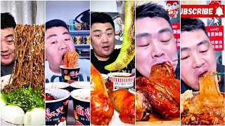 Spicycupampglass noodleschickenmeatveggies mukbang food chinesefood asmr mukbang eating [upl. by Etirugram466]