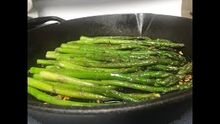 How to Cook Garlic Asparagus in a Pan [upl. by Nahc]