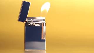 ST Dupont Blue amp Gold Ligne 2 Lighter [upl. by Cindy]