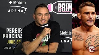 Michael Chandler gives honest thoughts on Dustin Poirier amp his retirement [upl. by Orren634]