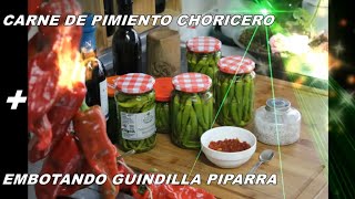 EMBOTAR GUINDILLA  PIPARRA Y SECAR PIMIENTO CHORICERO [upl. by Elinore]