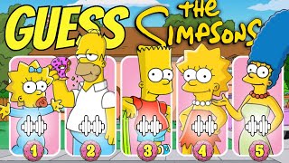 Guess the Simpsons Voice 🍻 Homer Marge Lisa Bart [upl. by Feer258]