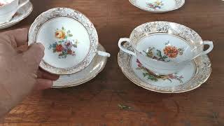 Collingwood Floral China Soup Cup and Saucer [upl. by Sharleen]