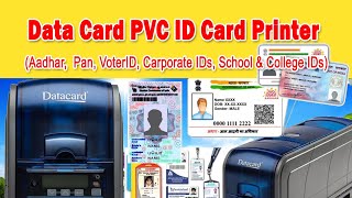 Datacard SD360 PVC Card Printer ஆதார் அடையாள அட்டை பிரின்டிங் [upl. by Idner]