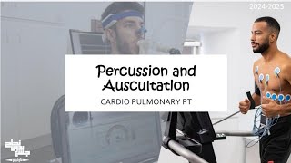 Percussion amp Auscultation  CardioPulmonary PT  Sec 5 [upl. by Adigirb]