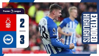 Extended PL Highlights Nottingham Forest 2 Brighton 3 [upl. by Holtz]