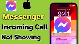 Fix Messenger Incoming Call Not Showing Problem In iPhone [upl. by Proffitt456]