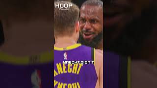 LeBrons Incredible Reaction After Dalton Knechts Performance 😂 [upl. by Rubia]