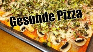 Gesunde Pizza  Glutenfrei Low Fat Salzfrei amp Vegan Rezept VEGAN [upl. by Lisabet]