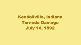 Kendallville Tornado Damage July 14 1992 [upl. by Aneerbas]