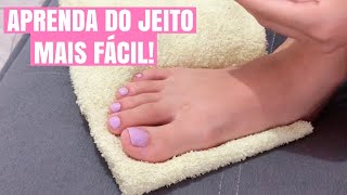 COMO FAZER AS UNHAS DO PÉ SOZINHA EM CASA  Letícia Costa [upl. by Ackler]