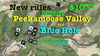 Camping and Hiking Peekamoose Valley No more free camping   the Blue Hole Reserve America permit [upl. by Cantu500]