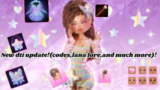 Dti new update Codes Lana lore And update [upl. by Rollins]