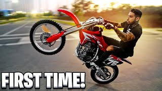 RIDING MY 2021 CRF150R FOR THE FIRST TIME   BRAAP VLOGS [upl. by Ilarrold]