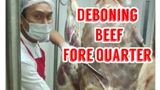 Dubai Butcher Training GroundDeboning Beef Fore Quarter [upl. by Artiek]