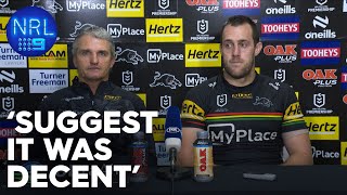 Nathan Cleary shattered about injury NRL Presser  NRL on Nine [upl. by Tuppeny]