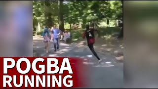 Un trueno en Central Park Pogba alucinando a los neoyorquinos con su running salvaje [upl. by Mraz]