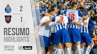 Highlights  Resumo FC Porto 21 Casa Pia AC Liga 2223 32 [upl. by Aihsemaj686]