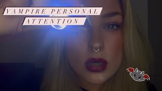 Vampire examines you before feeding ASMR personalattention vampire asmr asmrsounds asmrvideo [upl. by Brietta]