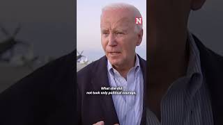 Biden Says He Is Proud Of Liz Cheneys Speech [upl. by Ahsii]