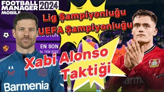 FM 24 MOBİLE Taktik Xabi Alonso Taktiği Gol Rekoru Kırdım FOOTBALL Manager 2024 Mobile Taktik Alonso [upl. by Ahsenahs]