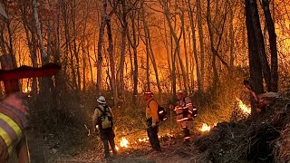 Poconos mountains burning up [upl. by Merwyn]