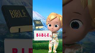 B I B L E  Bible song kids animation christiancartoons nurseryrhymes bible christian shorts [upl. by Dnomde]