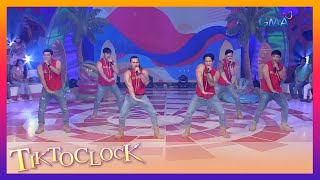 The Masculados is here to sing their hit song JUMBO HOTDOG  TiktoClock [upl. by Hairakcaz]