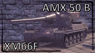 XM66F AMX 50 B  Реплеи  WoT Blitz  Tanks Blitz [upl. by Yelwar421]