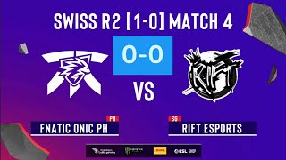 SPS OPEN FINALS  ROUND 2  FNATIC ONIC PH VS RIFT ESPORTS GAME 1 [upl. by Nayd]