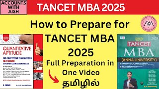 How to Prepare for TANCET MBA 2025 Preparation Strategy Explained in Tamil [upl. by Nnairret617]