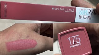 Maybelline New York Superstay Matte Ink Lipstick  175 Ringleader [upl. by Analla]