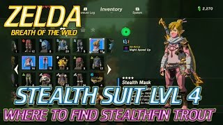 Zelda Breath of the Wild  Where to find stealthfin trout [upl. by Imoyik]