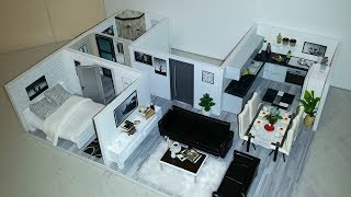 DIY Miniature Modern Dollhouse Apartment 4 [upl. by Oconnor]