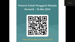 Kuliah pengganti Metode Numerik  Regresi Nonlinear [upl. by Nojram280]