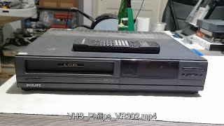 VHS Philips VR302  including the famous dead spider [upl. by Nade]