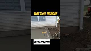 Concrete Catastrophe pouring in a Thunder Storm wtfmoment [upl. by Llerral31]