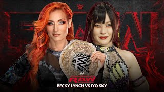 Raw 53  Becky Hogan vs Iyo Sky Womens World Championship [upl. by Torrell]