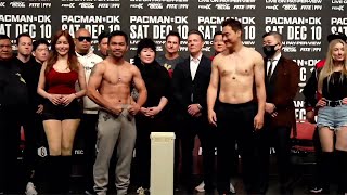 Manny Pacquiao vs DK Yoo Official Weighin [upl. by Ahsilahk]