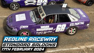 Redline Raceway Standard Saloons 17th February 2024 [upl. by Cammi]