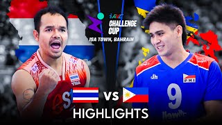 🇵🇭 PHILIPPINES vs THAILAND 🇹🇭  Highlights  AVC Challenge Cup 2024 [upl. by Yadsendew]