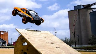 RC vs BMX Freestyle  Traxxas Slash 4X4 [upl. by Icnan664]