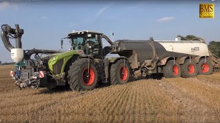 CLAAS XERION 4000  Kaweco Tridem 36m  LU Prilop  Gülle  Gärreste fahren 2018  Slurry tractor [upl. by Archibald589]