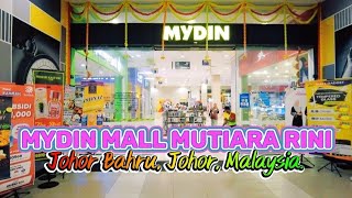 Mydin Mall Mutiara Rini Johor Bahru Johor Malaysia Walking Tour in 4K [upl. by Nlycaj]