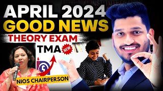 Nios Big Latest Updates April Exam 2024 Theory  PCP Hall TicketTMA NoticePractical ExamPass 100 [upl. by Fitzsimmons]