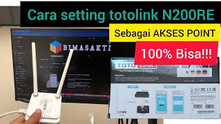 cara setting totolink N200RE sebagai akses point [upl. by Finbur]