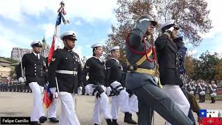 145° Aniversario de las Glorias Navales  Desfile de Honor e inicio del Pasacalle por Santiago [upl. by Yekram]